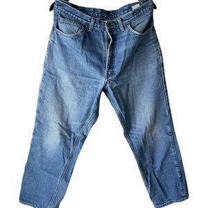 1970s 70s Vintage VTG OSHKOSH Blanket Lined Work Wear Jeans W35 Talon Western